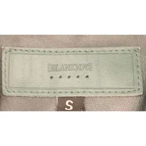 BlankNYC Easy Street Faux Leather Puffer Vest Green Quilted Snap Front Small thumbnail 5
