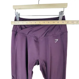 Gymshark Crossover Leggings High Waisted Athletic Purple Plum‎ Small 25" thumbnail 4