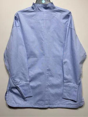Martha Stewart women’s the relaxed classic fit Light Blue Button-Down Shirt NWT thumbnail 5