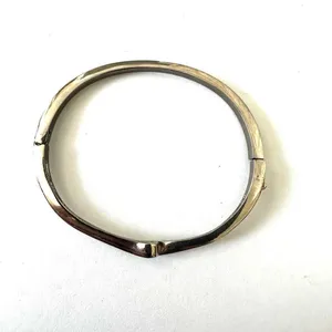 Silver tone rhinestone bangle bracelet thumbnail 5