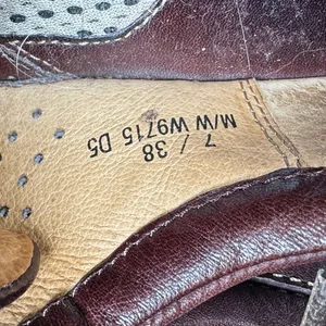 Born Women's Dark Brown Leather Derbys 7 38 walking oxfords comfortable casual thumbnail 7