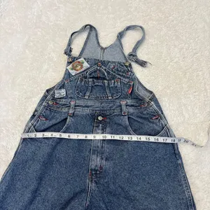 Womens Dalton Paris Denim Cotton Overalls OS Tomato Granola Grandma Utility Chic thumbnail 6
