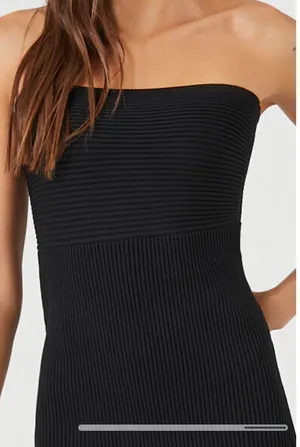 Forever 21 Compact Ribbed Knit Midi Tube Dress thumbnail 2