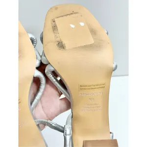 Abound Rosalie Silver Metallic‎ Strappy Block Heel Sandals Square Toe Size 8M thumbnail 7