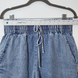 Pink Lily High-Rise Denim Shorts Size Large thumbnail 3