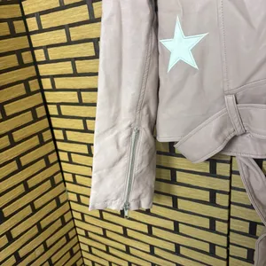 Zenana‎ Blush Star Moto Belted Jacket Size Small thumbnail 2