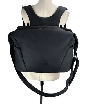 STOKKE Black Diaper Changing Bag Backpack Crossbody‎ Strap Organizer thumbnail 1