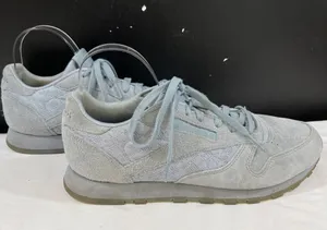 Reebok Womens Blue Leather Casual Sneakers Size 10 SKU 6554 thumbnail 1
