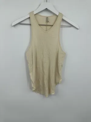 Intimately Free People Cream Boho Tank Top Size Small Basics Lightweight thumbnail 8
