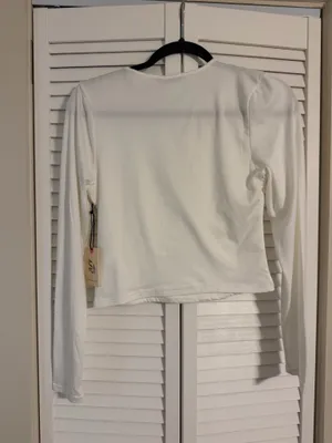 Sincerely Jules white long sleeve top thumbnail 2