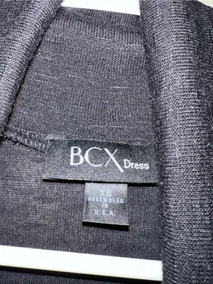 BCX Dress Women's‎ Size XS Bolero Short Sleeve Cropped Cardigan Sweater Black thumbnail 7