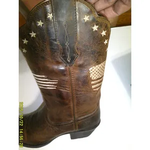 New NWT NIB Womens 7.5 Ariat Boot Western Distressed Heritage Liberty Leather thumbnail 8