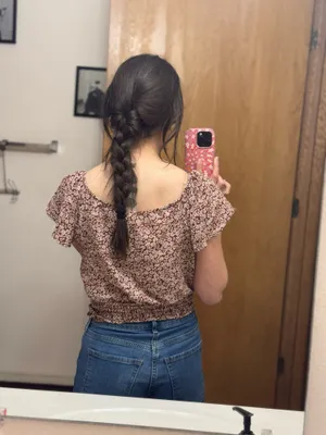 Monteau Floral short sleeve blouse thumbnail 2
