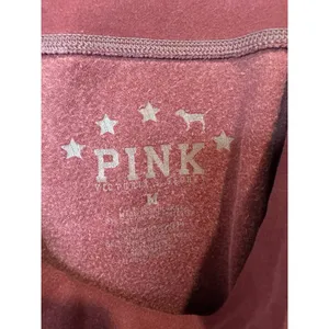 Victoria's Secret Y2K Pink Velour Pants Fold Over‎ Bootcut In Burgundy Size M thumbnail 6