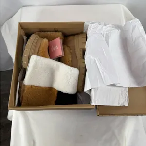 Free People Happy Thoughts Shearling Real Fur‎ Patchwork Knee High Boots Tan 6.5 thumbnail 7