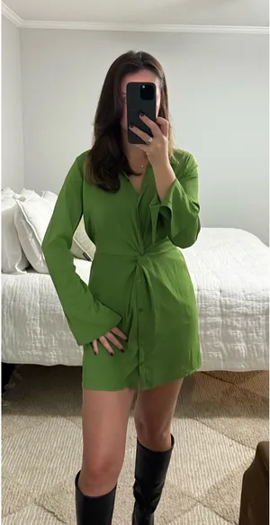 Abercrombie Green Dress thumbnail 1