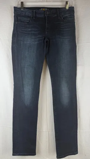 Lucky Brand Women’s Deep Indigo Straight Jeans thumbnail 1