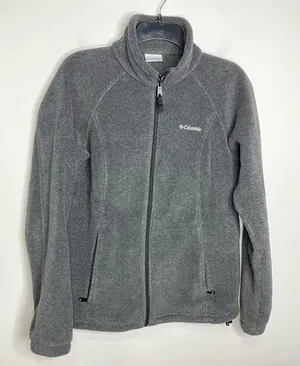 Columbia‎ gray fleece Benton springs full zip jacket medium casual outdoor gear thumbnail 1
