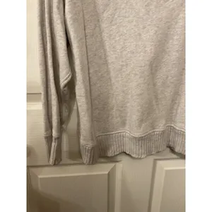 Aerie Down to Earth 1/4 Zip Sweatshirt Women's XS Gray Oversized Pullover thumbnail 6