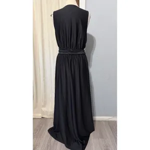 KOH KOH Black Maxi Dress 2X Sleeveless Wrap V-Neck Plus Formal Gown Wedding‎ thumbnail 4