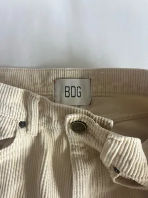 Urban Outfitters BDG Corduroy Cream Pants thumbnail 4