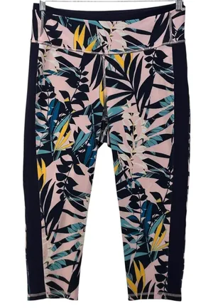 Old Navy Legging‎ Size XL Capri Floral Workout Performance Gym Yoga Performance thumbnail 1