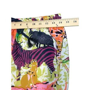 J Crew Pants Size 2 Drapey Wide Leg Ratti Safari‎ Printed Soft Tropical #QR6-5 thumbnail 5