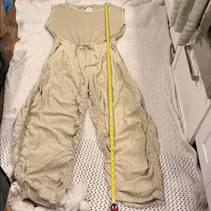 Free People Womens Sand Jam Casual Tan Jumpsuit rubber Medium thumbnail 4