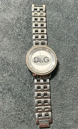 Dolce & Gabbana unisex rhinestone bling watch some scuffs thumbnail 1