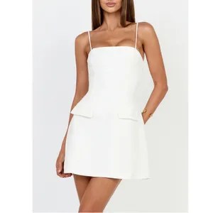 Showpo Katia Mini Dress White Strappy Corset A Line Size 4 thumbnail 3