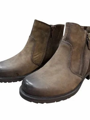 Earth Ankle Boots Women’s 7.5 Wide NEW Stone Brown Jordan Double Zip Fall thumbnail 4