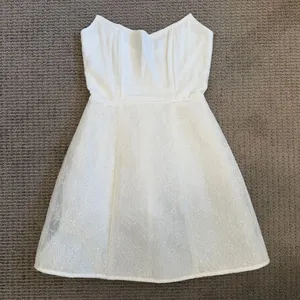 Heiress Strapless Lace Corset Mini Dress XXS - White thumbnail 2