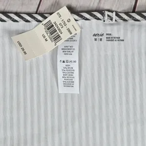Aerie Seersucker Ruffle Bikini Bottom Striped with Gingham Ruffles Size‎ M NWT thumbnail 5