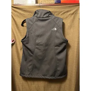 NWT The North Face Womans Ridgewall Vest Dark Grey Soft Shell Size Medium LOGO thumbnail 6