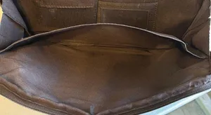 Faux leather Messenger/hand Bag Brown thumbnail 5