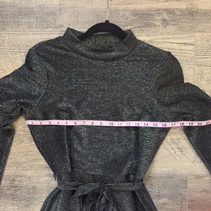 Sparkly Black Long Sleeve Cocktail Dress thumbnail 3