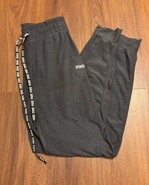PINK Dark Grey Athletic Joggers thumbnail 1