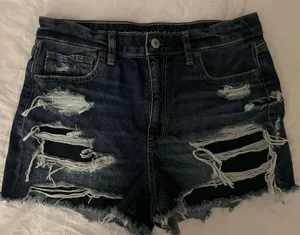 American Eagle High-Rise Distressed Shorts thumbnail 1