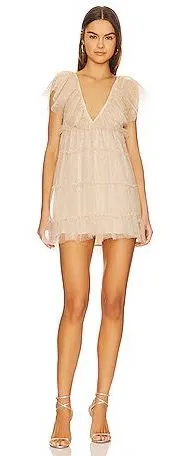 Show Me Your Mumu Miranda Dress in Sparkle Dust Tulle thumbnail 1