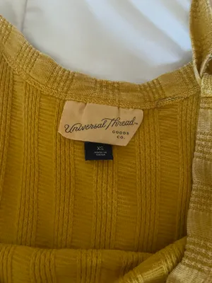 Universal Threads Yellow Tank Top thumbnail 4