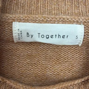 By Together Striped Tan and White Women's Sweater Vest thumbnail 2