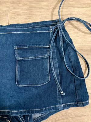 Denim Wrap Skirt Blue Size 29 thumbnail 3