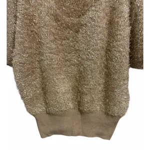 Anthropologie Maeve Violetta SS Tinsel‎ Sweater Honey Women's Size Medium thumbnail 6
