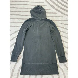 Y2k Vintage Gray Embroidered Full Zip Hoodie Gothic Grunge Women’s Size S thumbnail 7