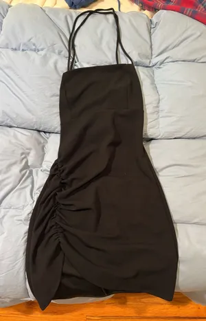 Blue Blush Black Mini Dress thumbnail 1