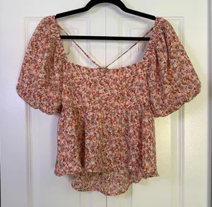 UO Altar’d State Ditsy Floral Babydoll Blouse Medium NWOT thumbnail 1