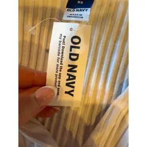 Old Navy Polo Shirt Women XS White NWT Ribbed Button Down Short Sleeve Preppy thumbnail 8