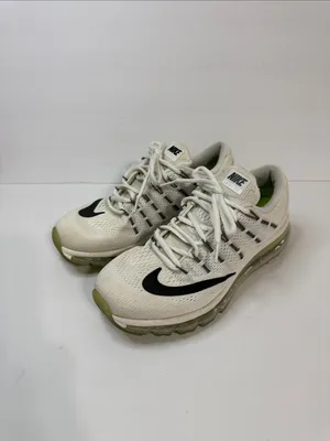 Nike Women's White Black Olive Air Max Style Running Sneakers thumbnail 2