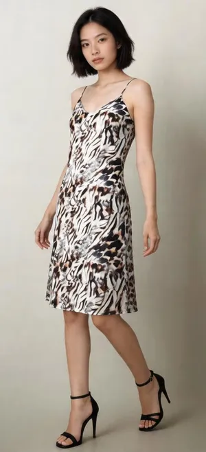 ONE CLOTHING | Animal Print Slip Dress Sz XS thumbnail 1