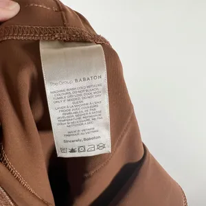 Aritzia The Group by Babaton Cognac Tapered Stretch Pants XL High‎ Rise Pockets thumbnail 9